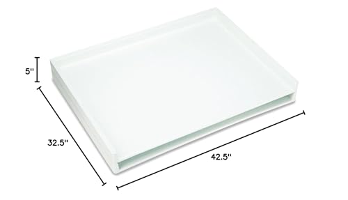 White Flat File Trays, Pack of 2 U3702