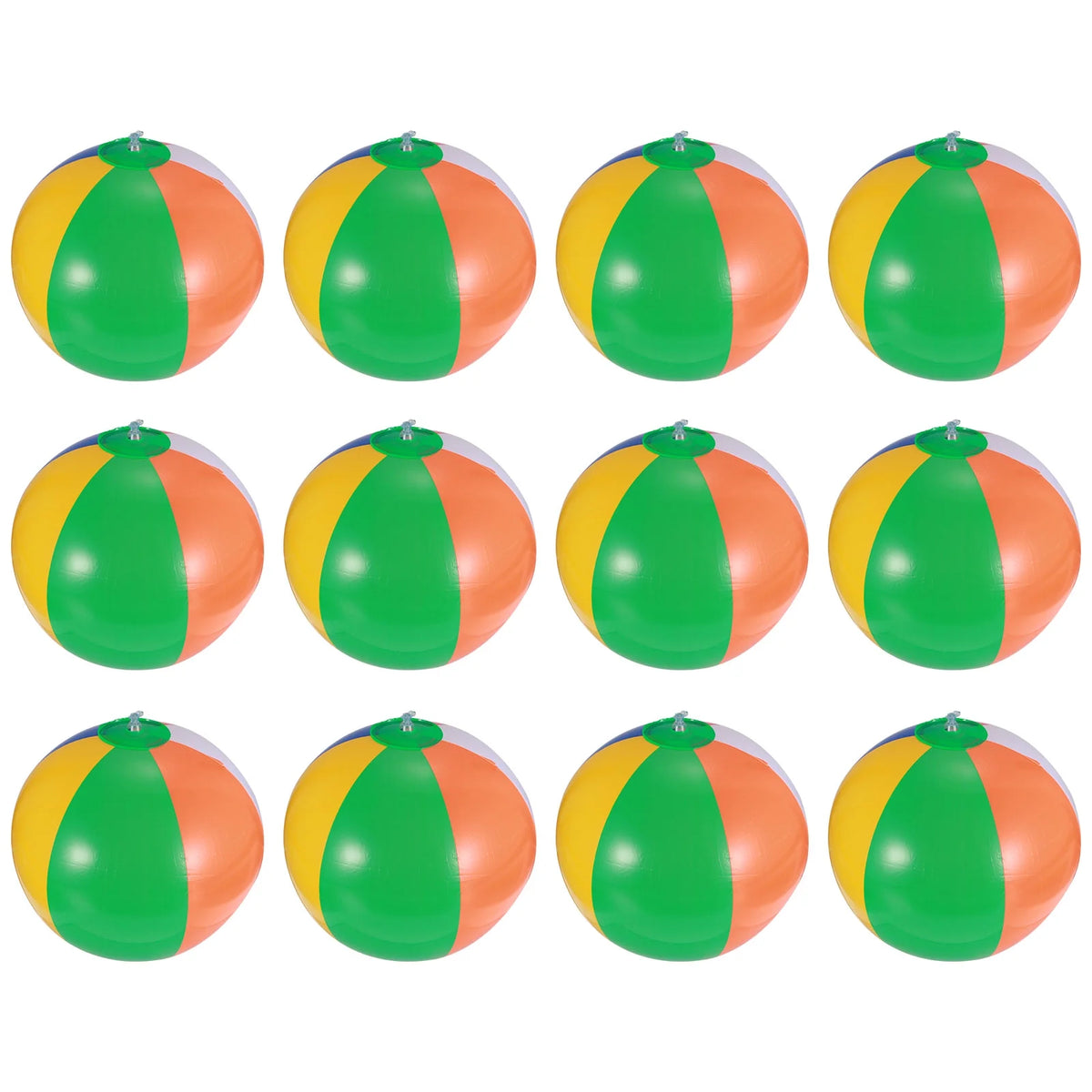 12 Pcs Inflatable Beach Balls Pool Toys I14652