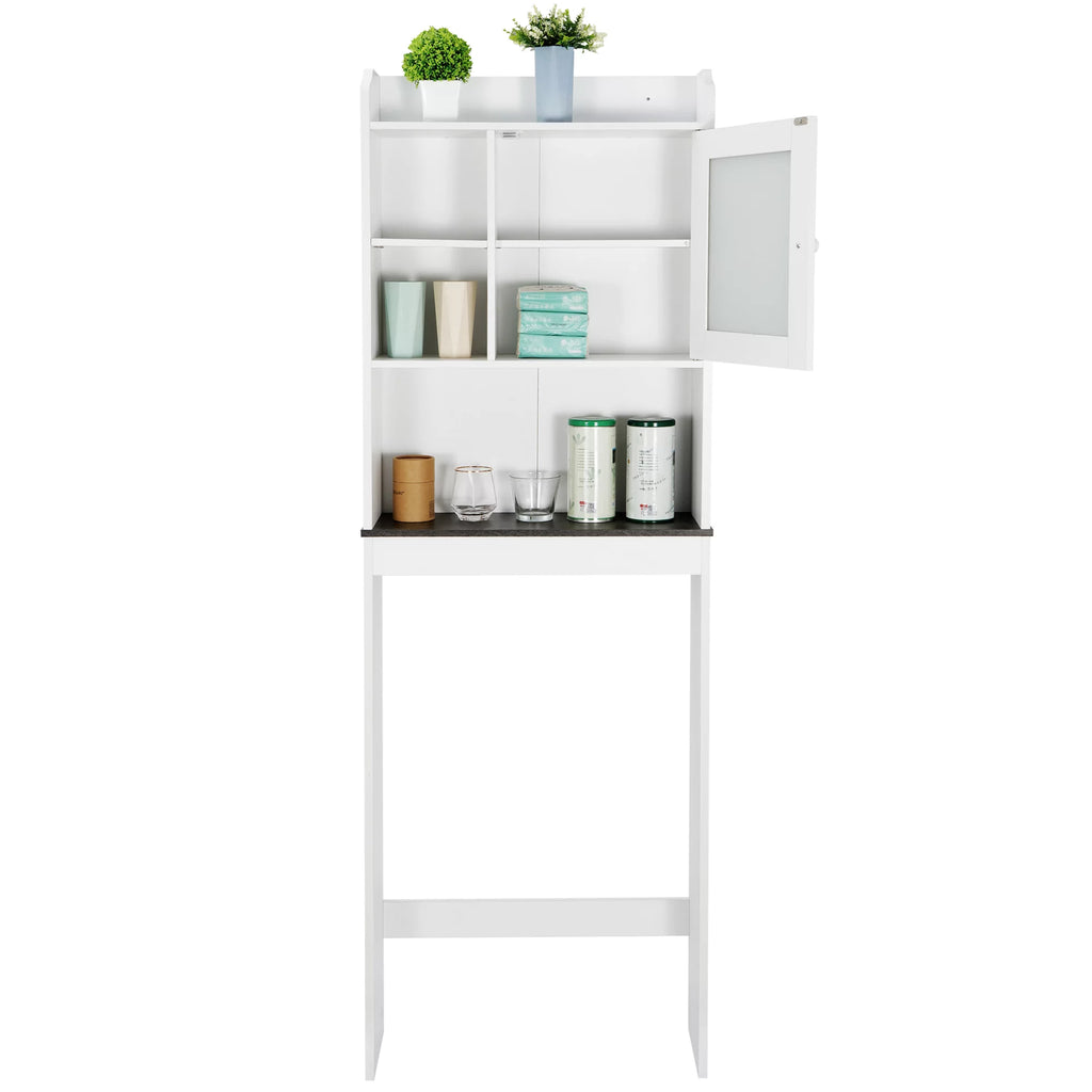 White Over-The-Toilet Bathroom Storage Cabinet L5813