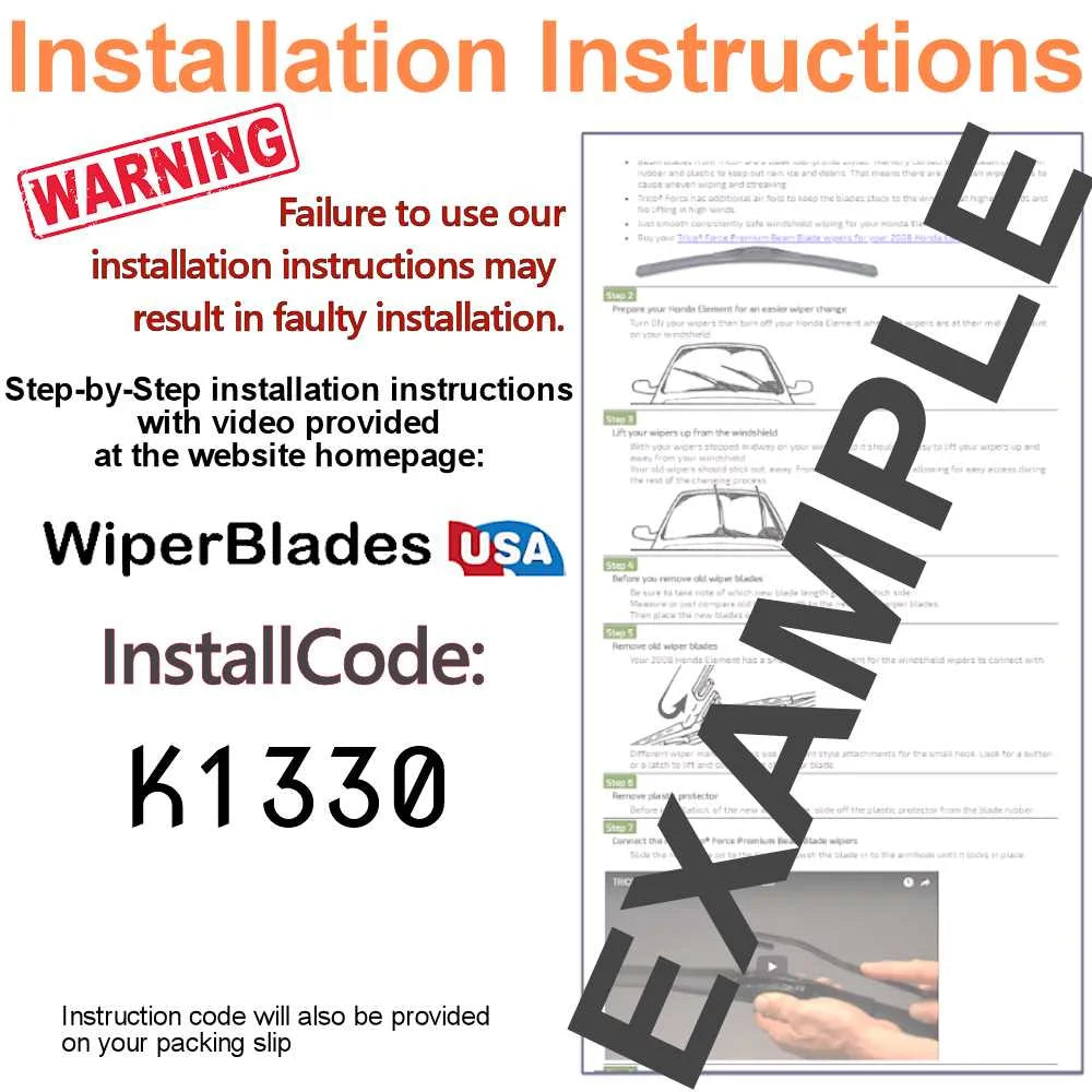 Wiper Blades Set of 3 with Rear Wiper Z14329