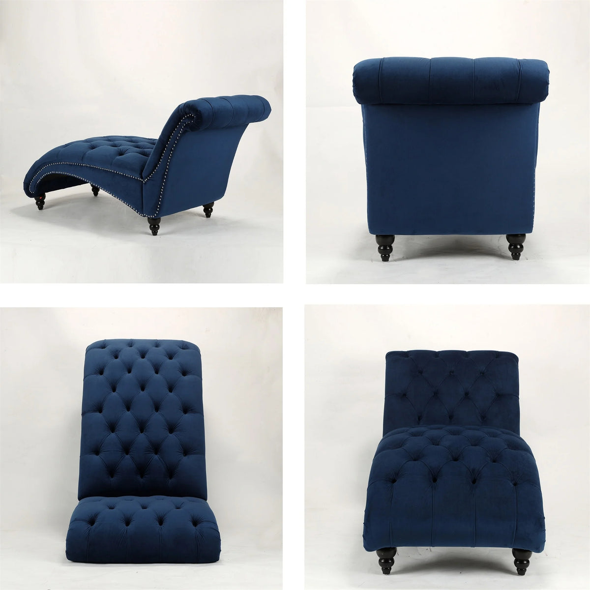 Blue Velvet Chaise Lounge E2733