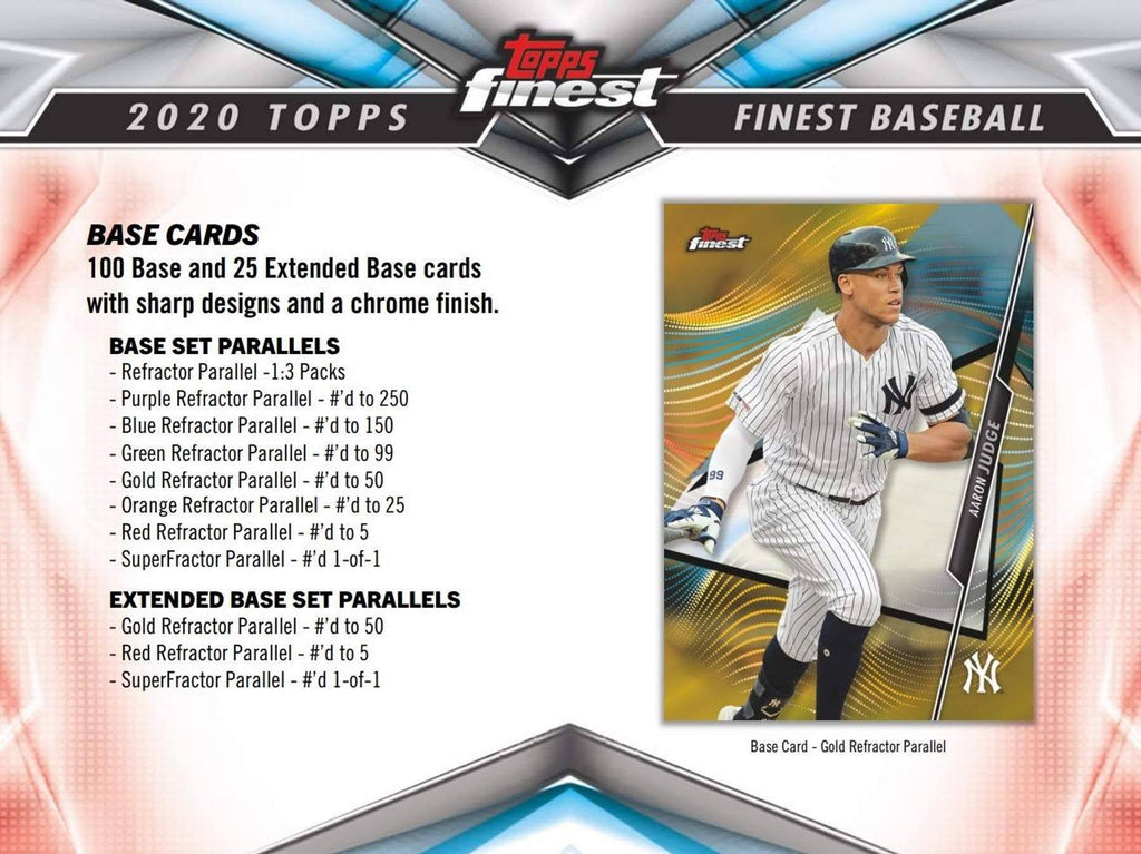 2020 Topps Finest Baseball Hobby Box W466