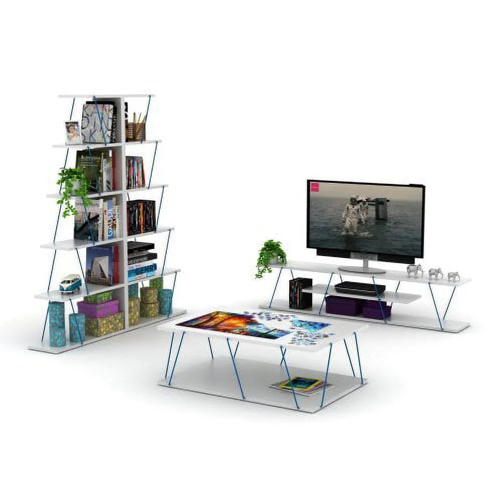 Mid Century Modern 4 Shelves 56 inch Tv Stand E5778