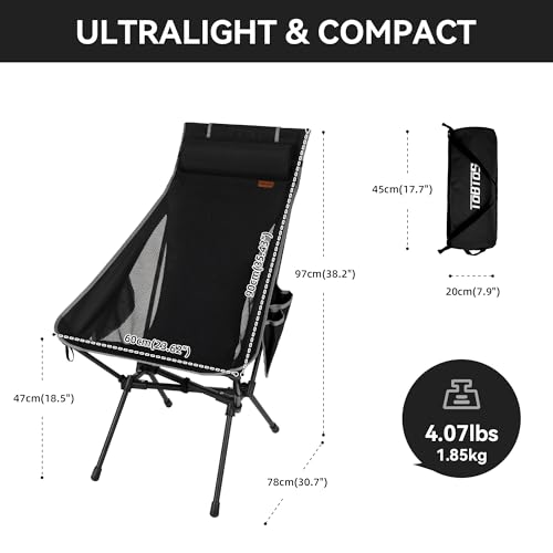 Portable High Back Camping Chair 440 lbs Green V8131