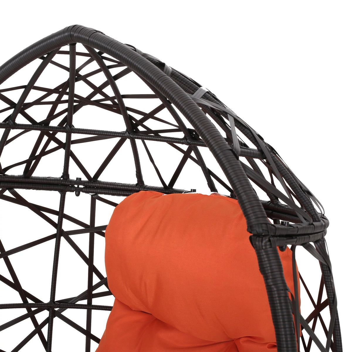 Indoor Wicker Teardrop Chair with Cushion T808239