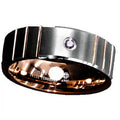 6mm Brushed Silver Rose Gold Tungsten Rings H867967