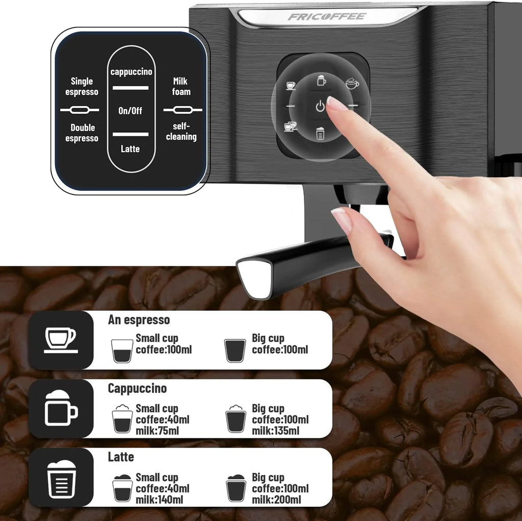 20 bar Semi-automatic Espresso Machine with Milk Frother Z339