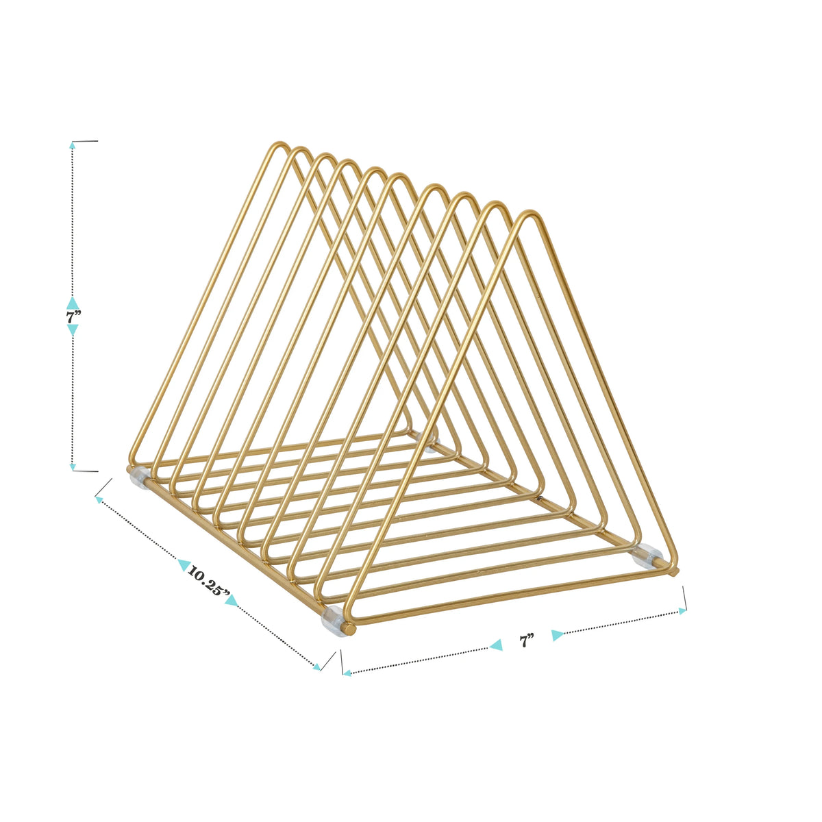 Gold Metal Magazine File Holder S22866