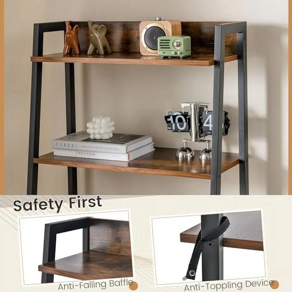 Vanity Table Set with Flip Top Mirror and Cushioned Stool Q2181