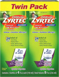 Children's Allergy Syrup with Cetirizine, Sugar-Free Grape, Twin Pack Y5281