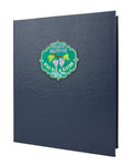 Cobalt Blue Ostrich Casebound Menu Q547