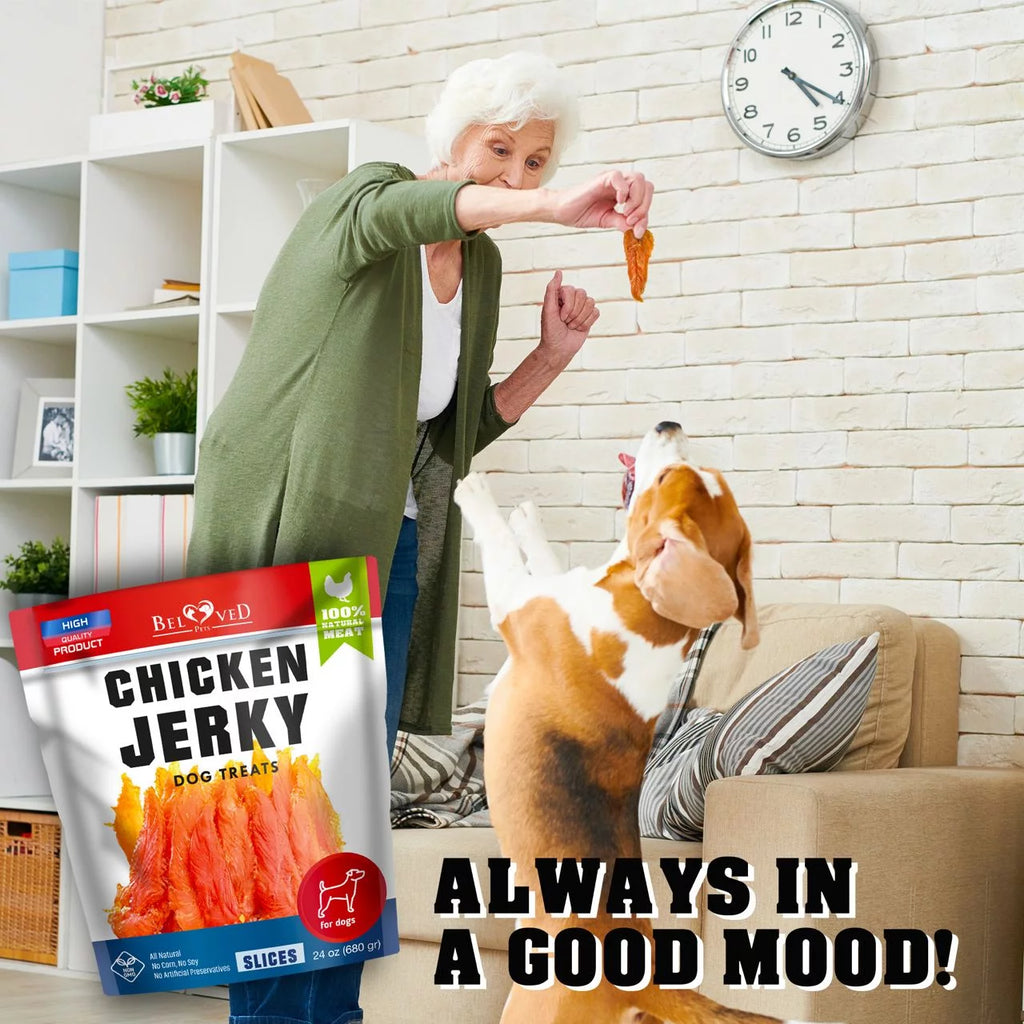 Chicken Jerky Dog Treats 1.5 Lb Grain Free High Protein Q438