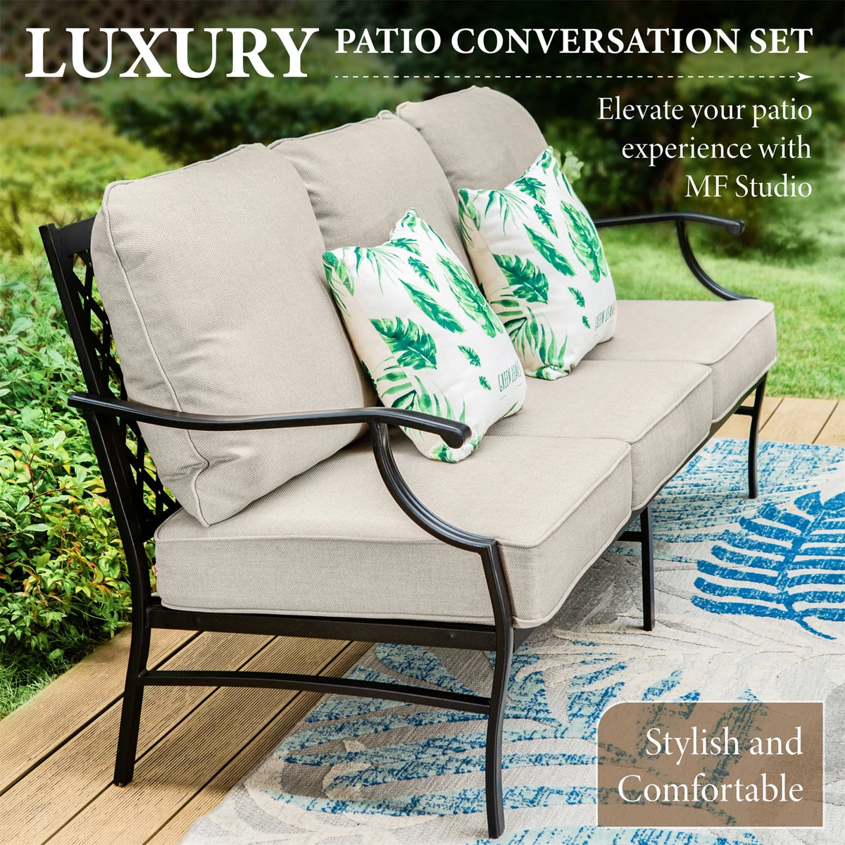 5-Seat Metal Patio Conversation Set T261880