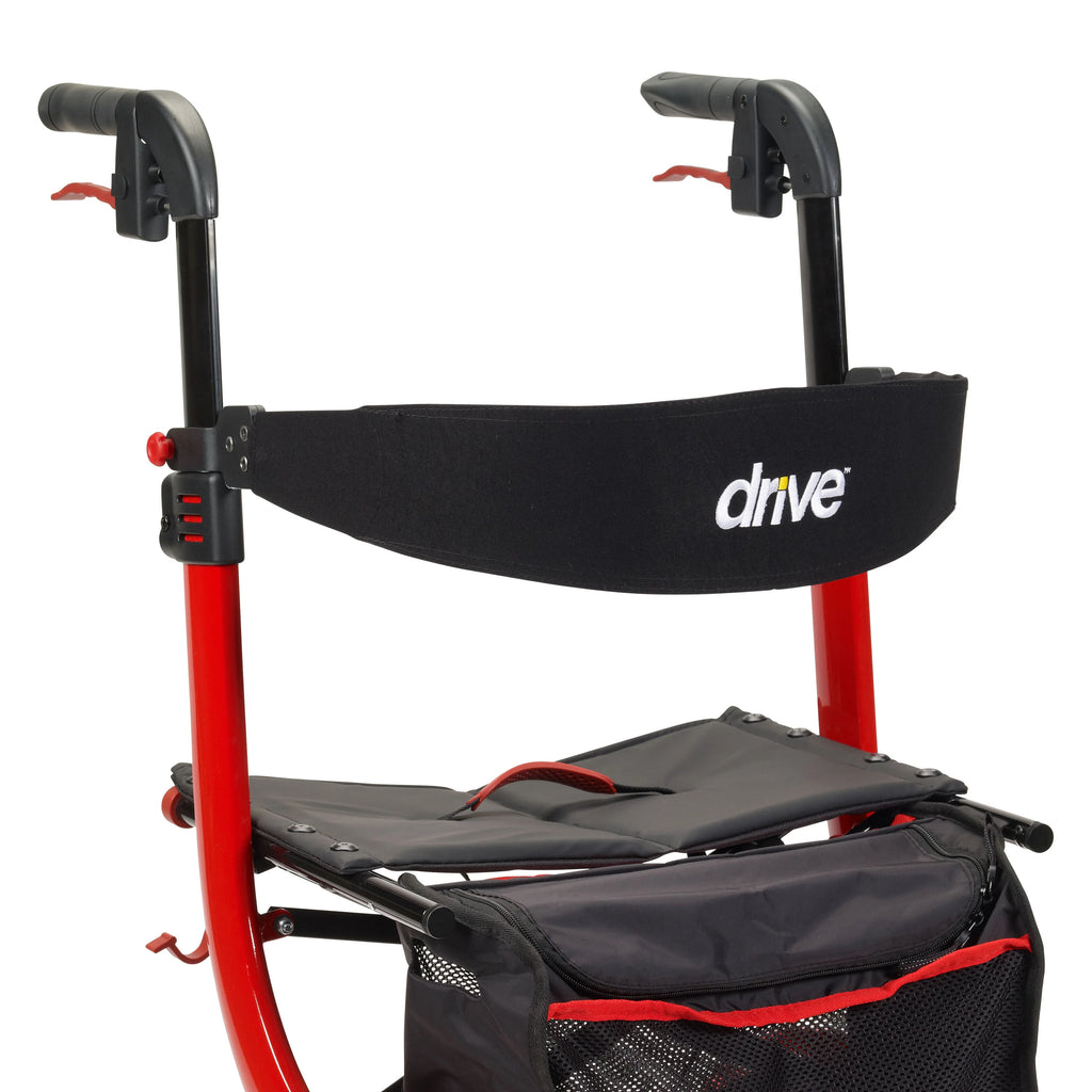 Red Rollator Rolling Walker C284
