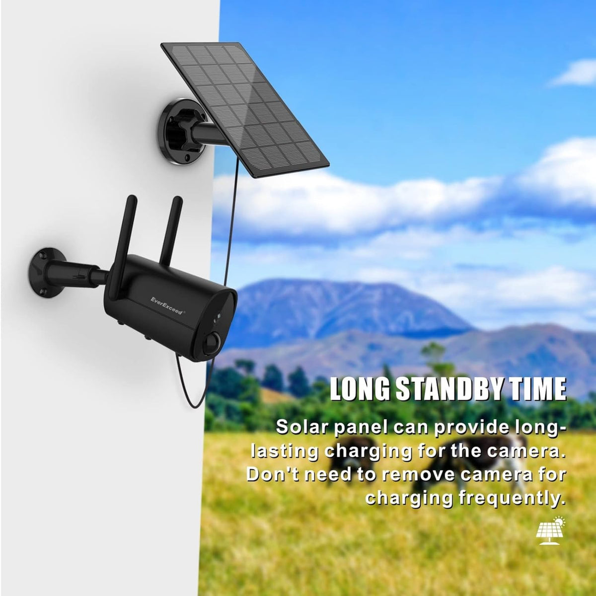 1080P Solar WiFi Wireless Security Camera with Night Vision K57650