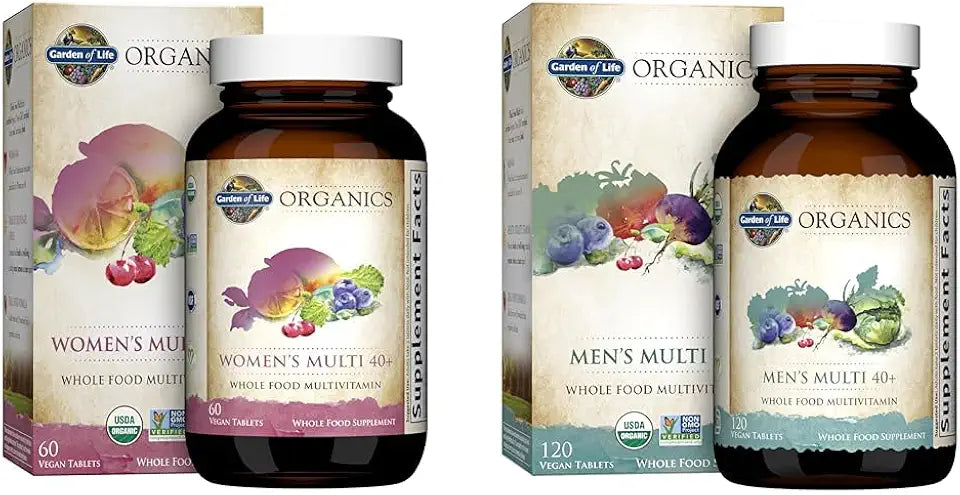 Vitamins for Women 40+ and Men 40+ Multivitamin Bundle, 60 and 120 Tablets W3805