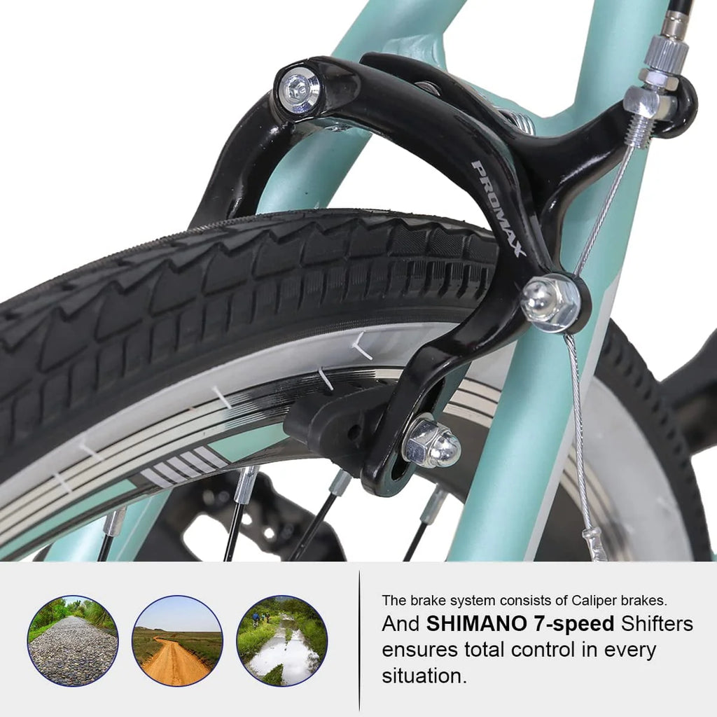 7 Speed Hybrid Bike with 700C Wheels F6002