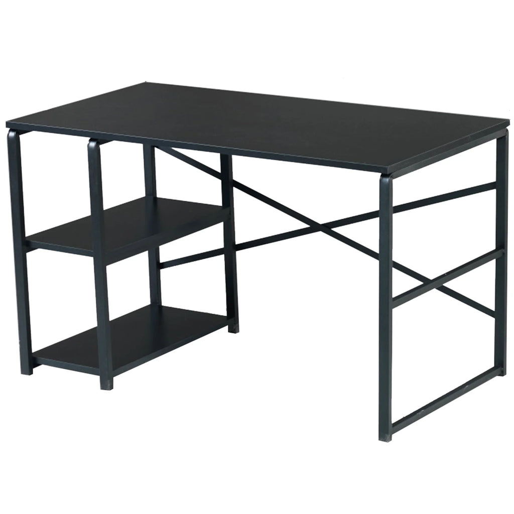 Black Computer Desk with 2 Shelves E662076