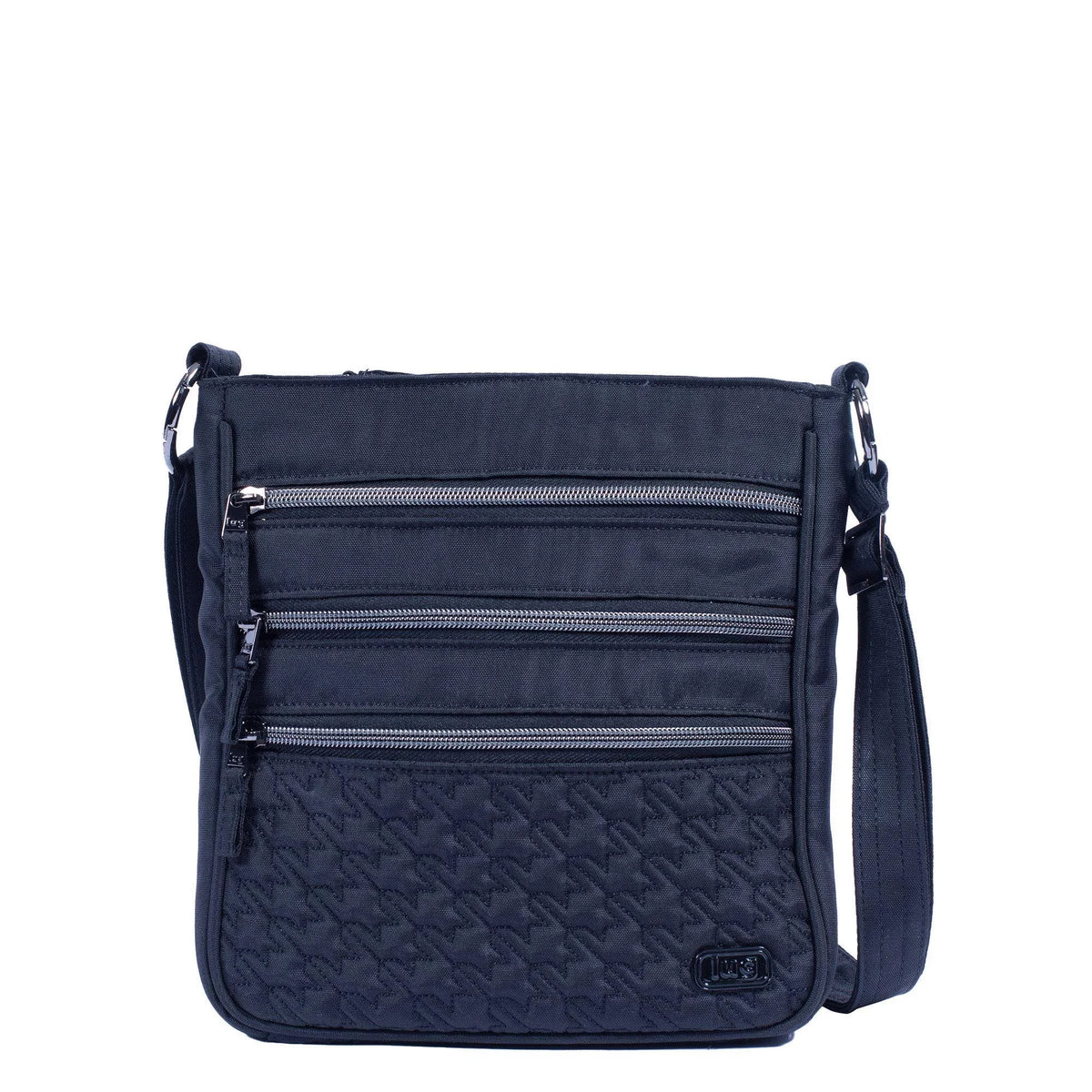 Brushed Black Crossbody with RFID B160