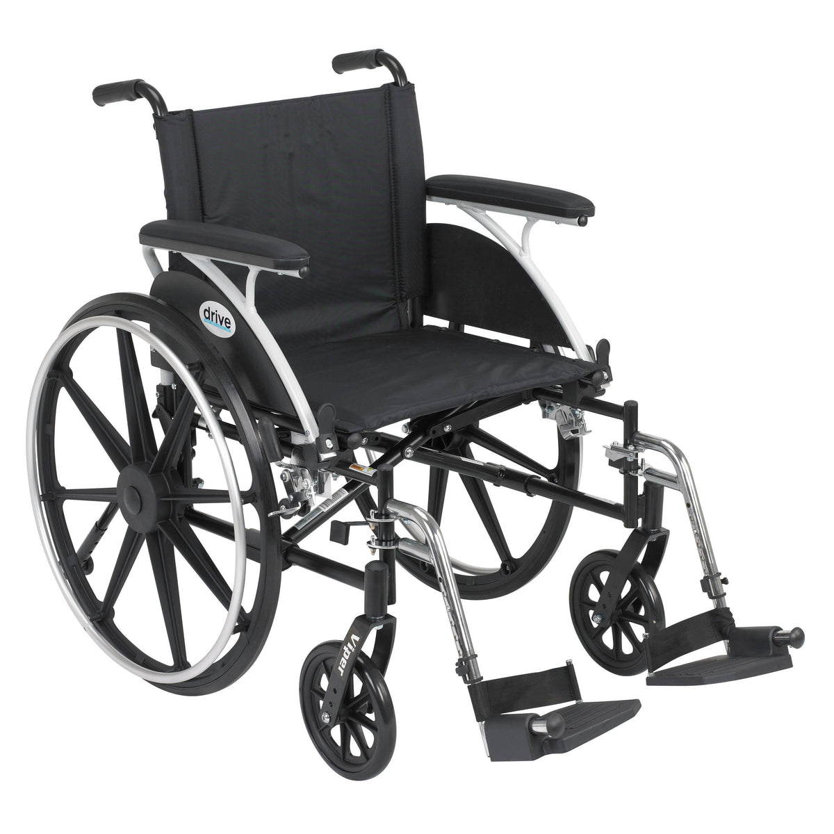 Viper Wheelchair with Flip Back Removable Arms Swing Away Footrests 20x22 Seat R174