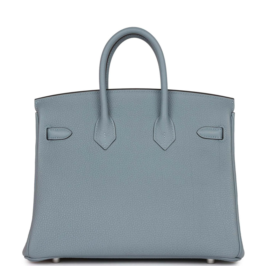 Bleu Lin Togo Palladium Hardware Handbag J100260