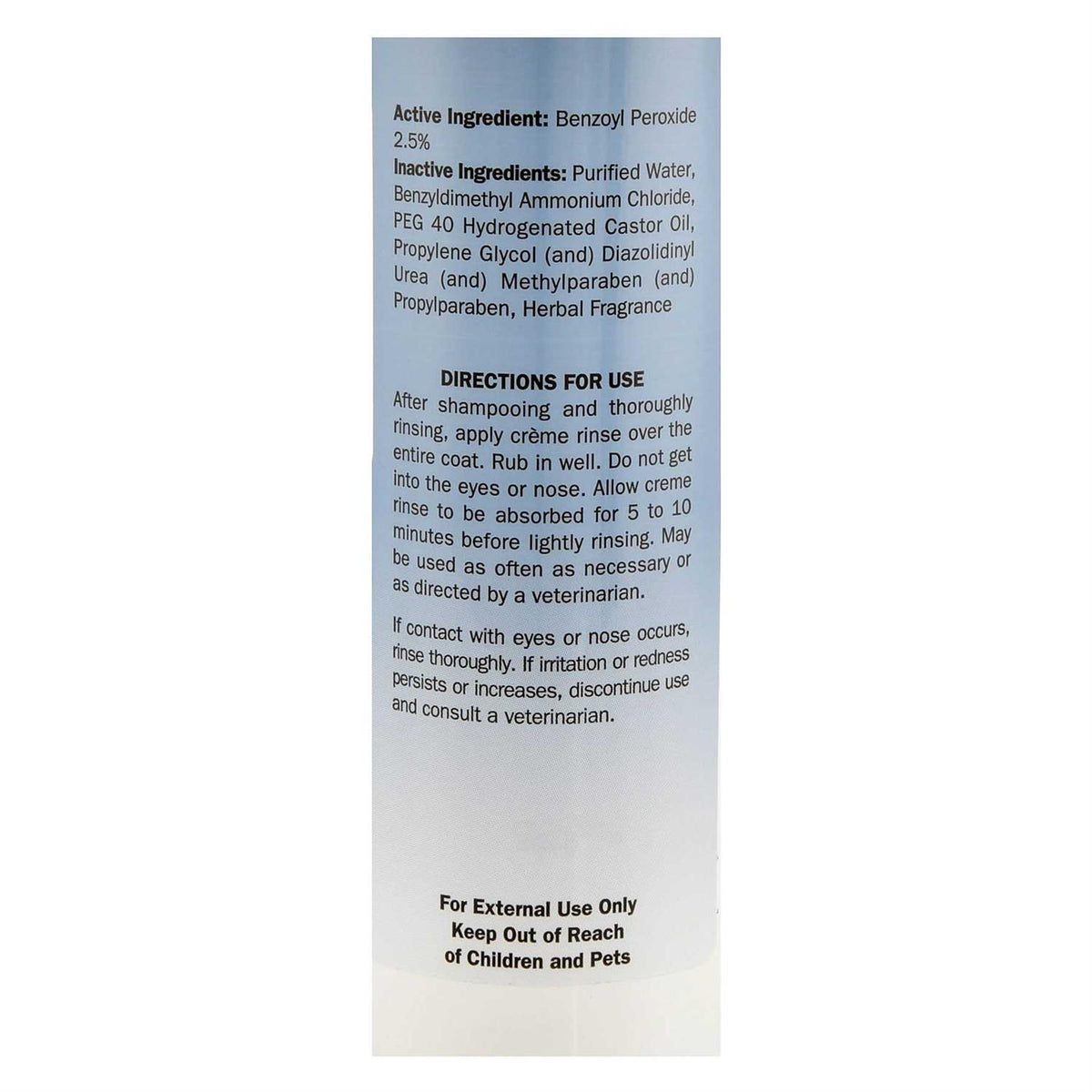 Benzoyl Peroxide Creme Rinse F734657