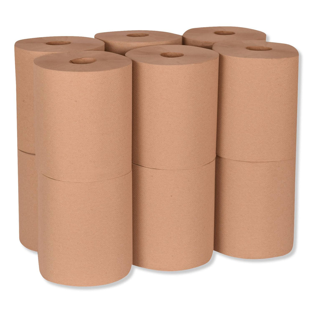 Natural 1-Ply Hardwound Roll Towel, 12/Carton Z4199