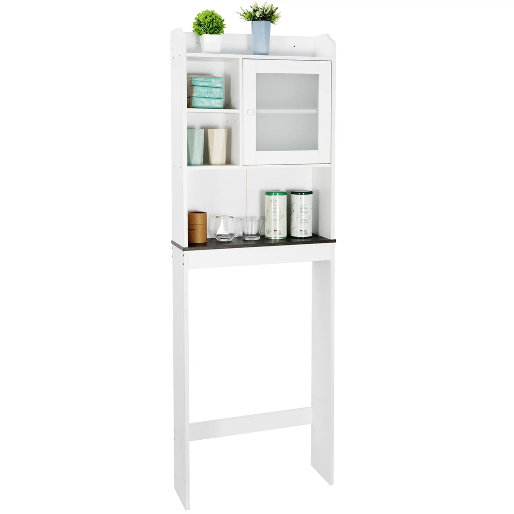 White Over-The-Toilet Bathroom Storage Cabinet L5813