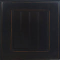 Antique Black Cube Bookcase with 3 Shelves T615968