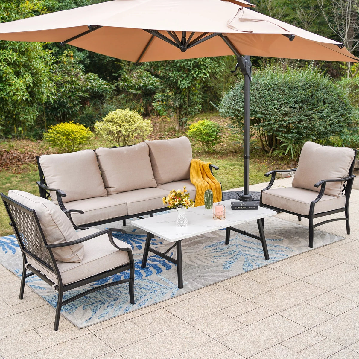 5-Seat Metal Patio Conversation Set T261880