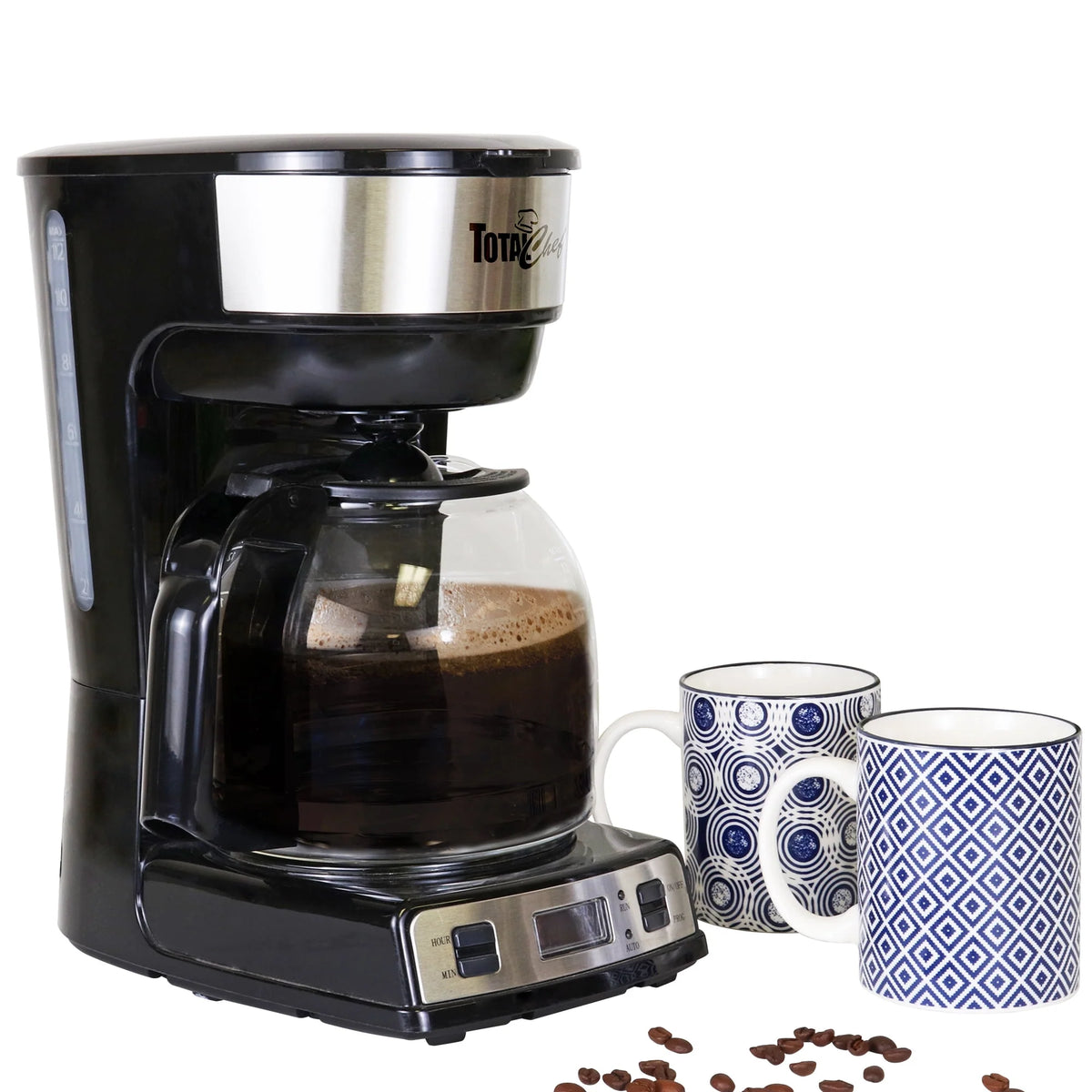 12 Cup Programmable Coffee Maker with Reusable Filter J361