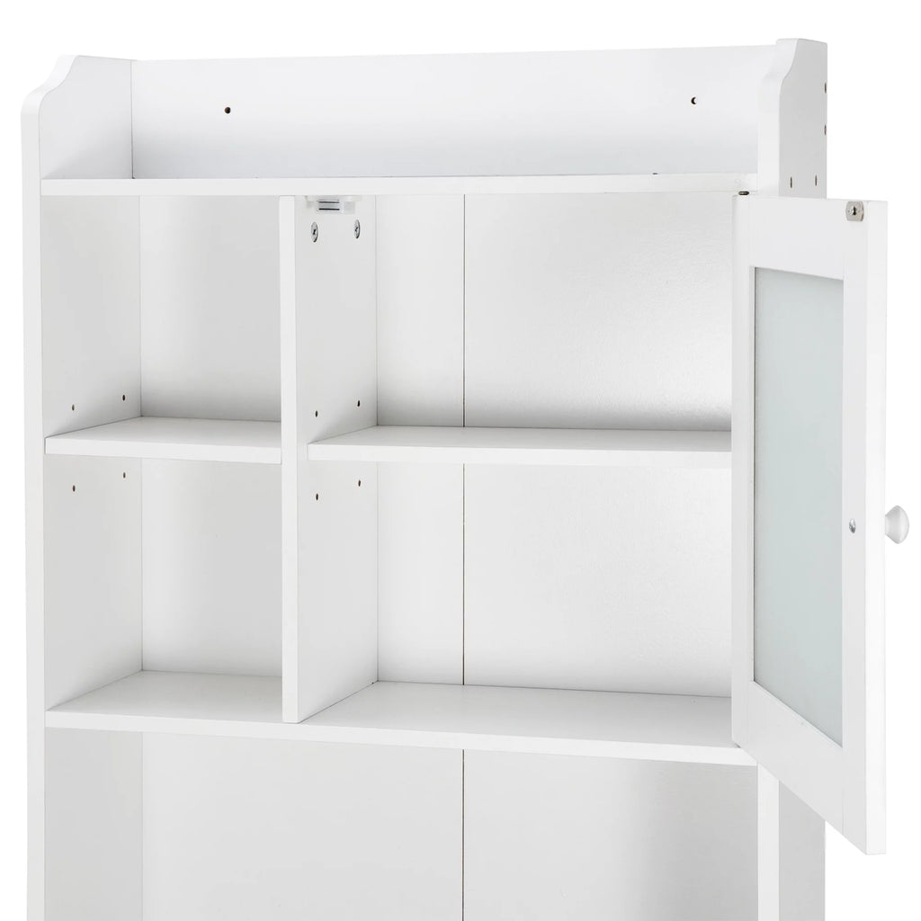 White Over-The-Toilet Bathroom Storage Cabinet L5813