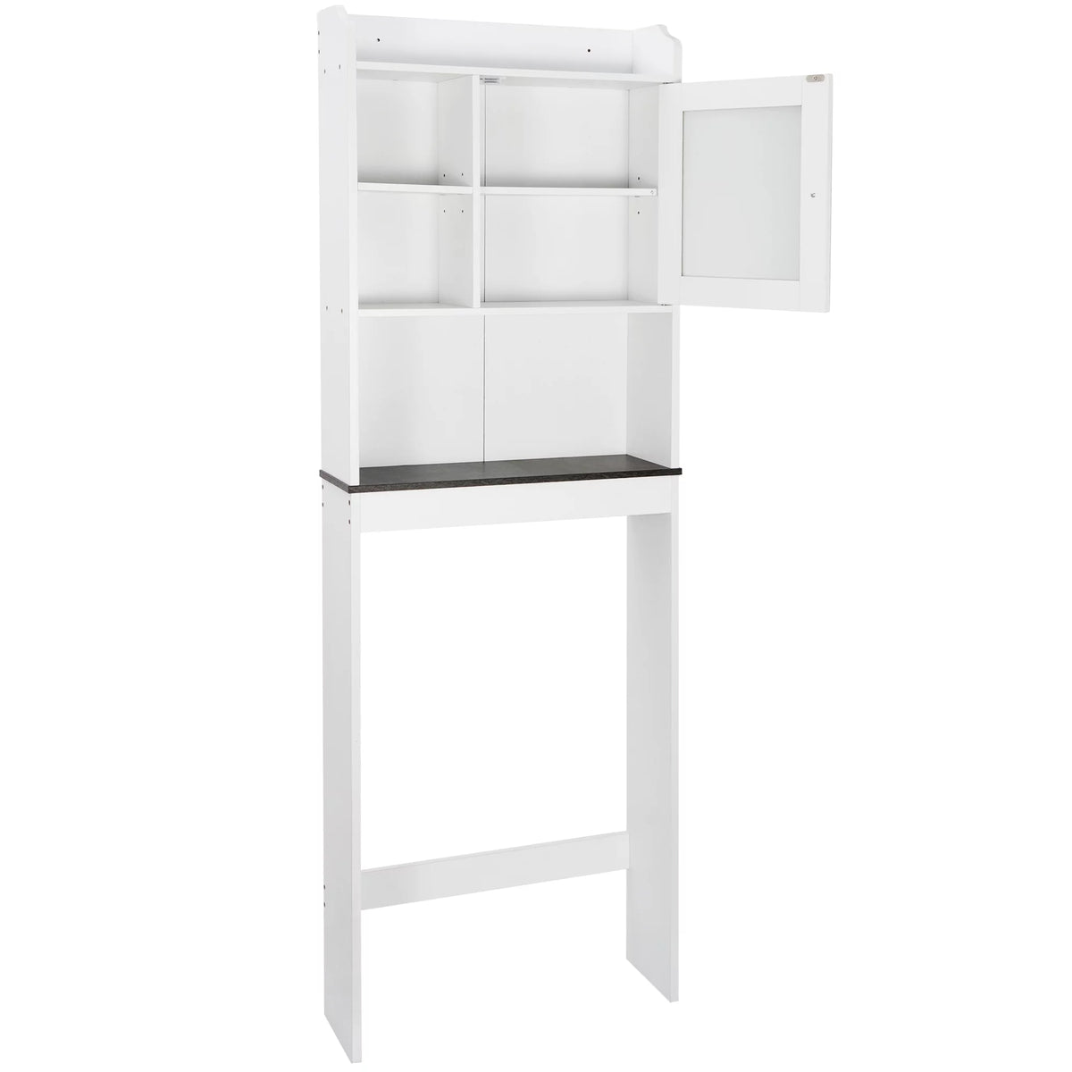 White Over-The-Toilet Bathroom Storage Cabinet L5813