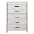 Gray 5-Drawer Wood Chest F715876