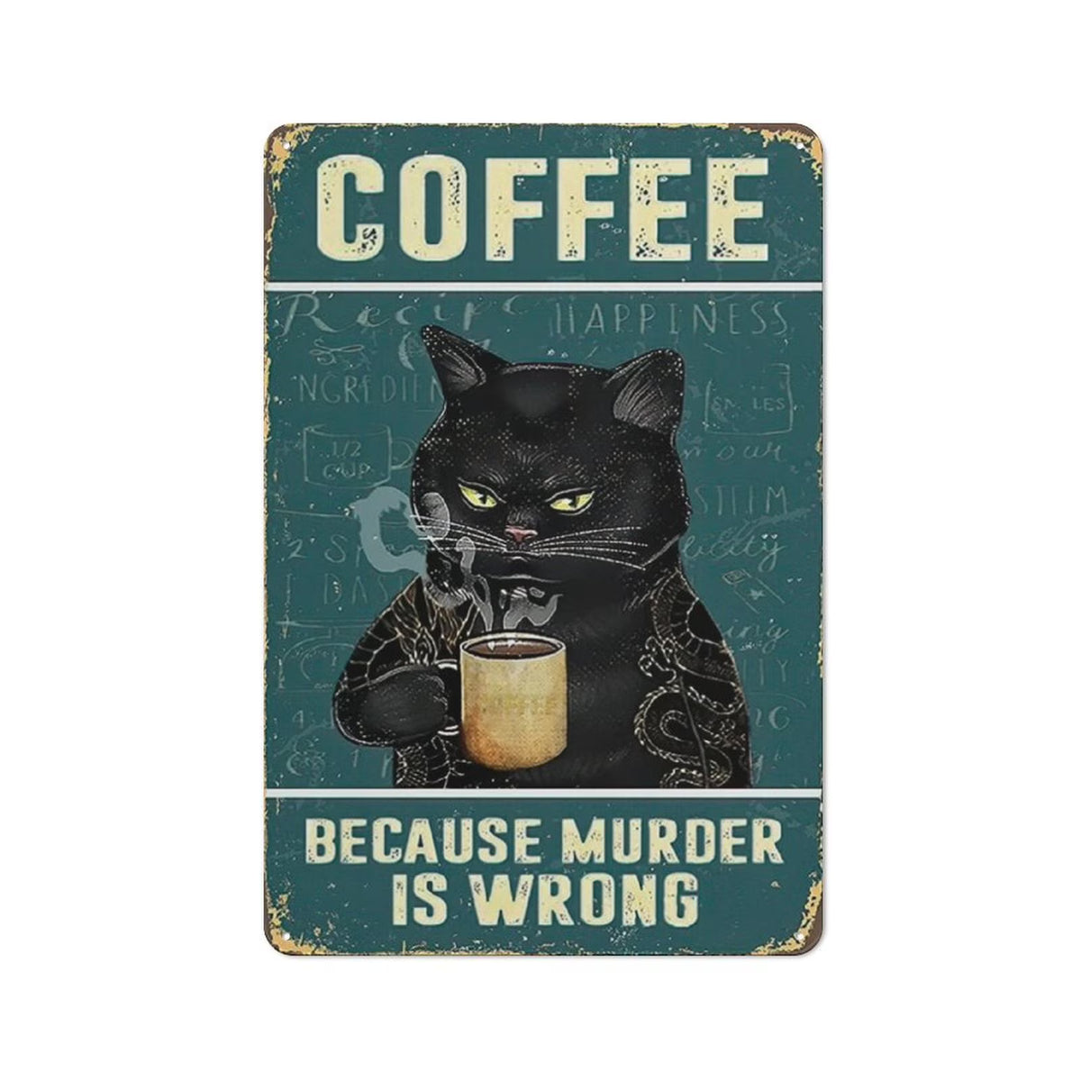 Vintage Metal Tin Sign Wall Decor 30x20cm D5905