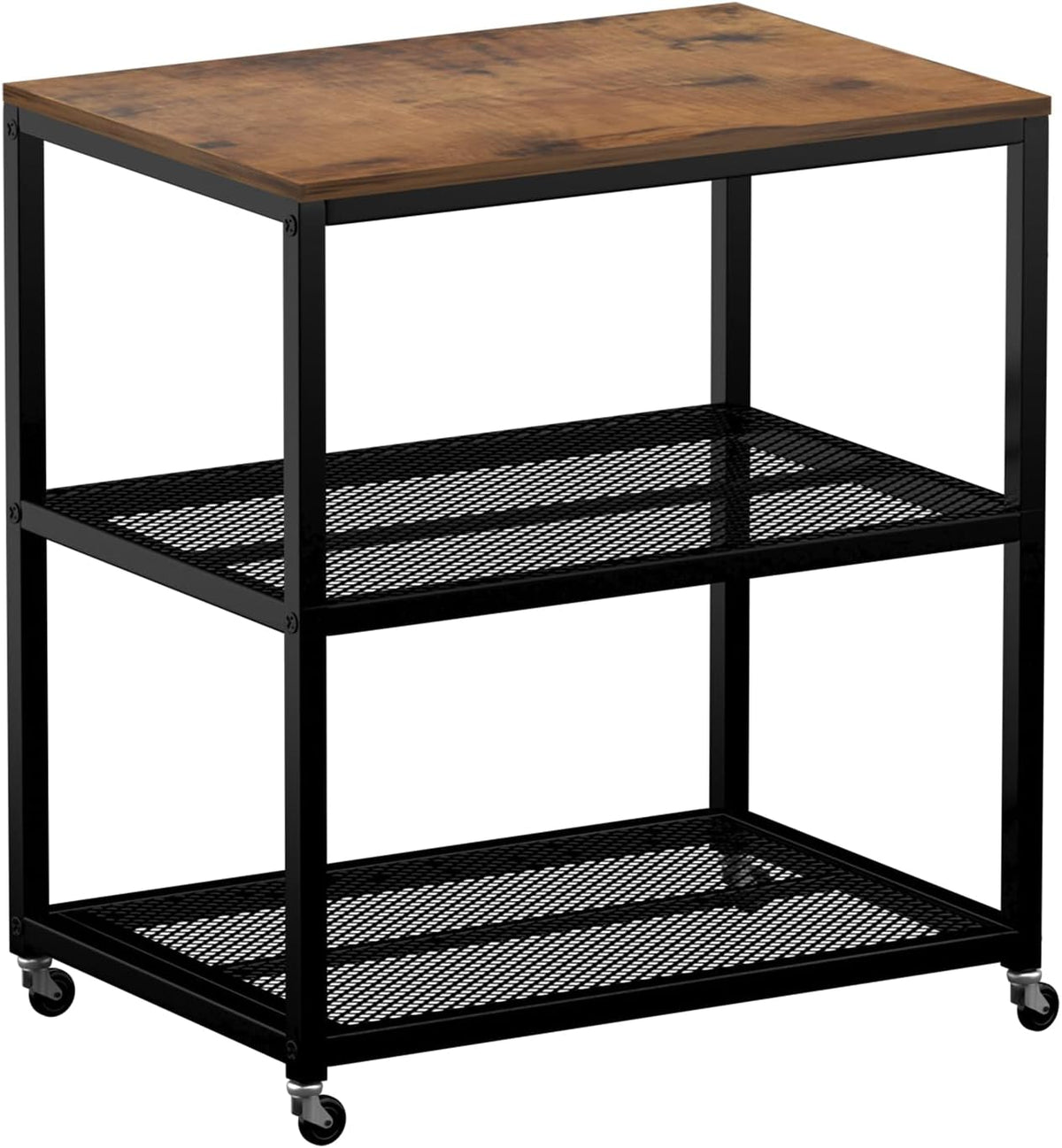 3-Tier Rolling Serving Bar Cart with Storage T909