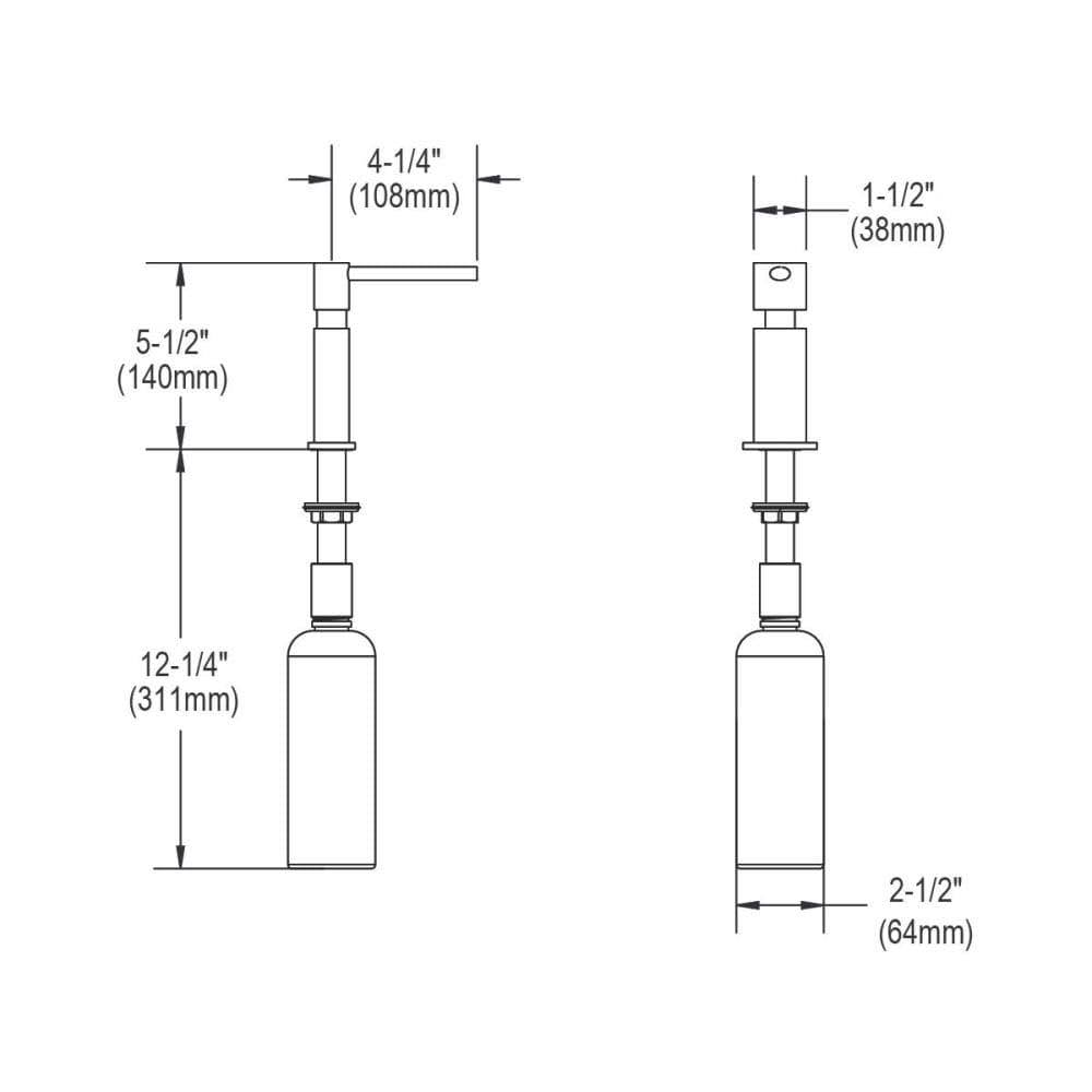 Chrome Soap Dispenser B382