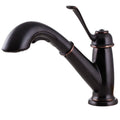 Single-Handle Pull-Out Sprayer Kitchen Faucet in Tuscan Bronze U750