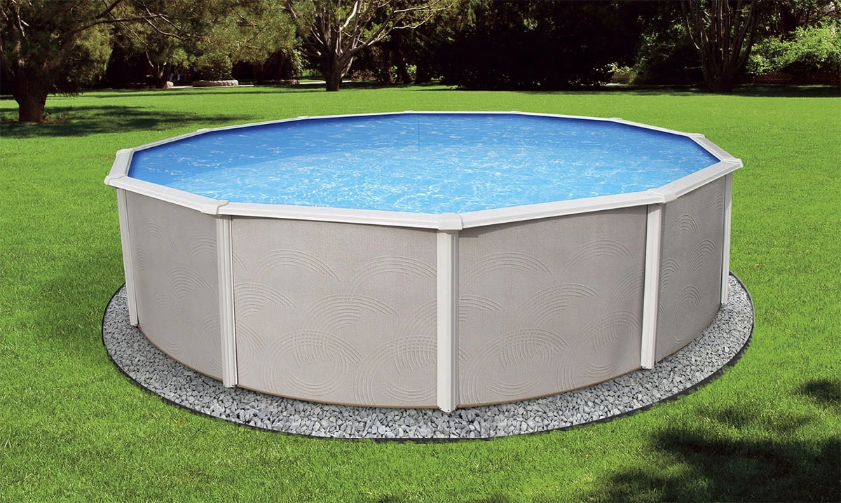 24-ft Round 52-in Deep Metal Wall Swimming Pool X102
