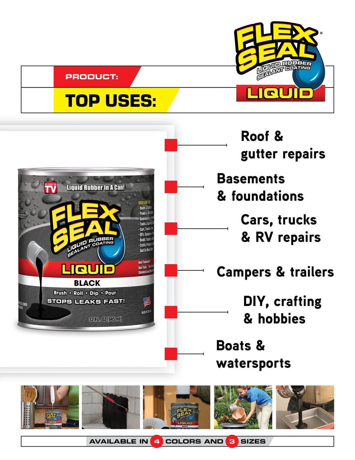 Clear Liquid Rubber Sealant Coating, 16 oz N906078