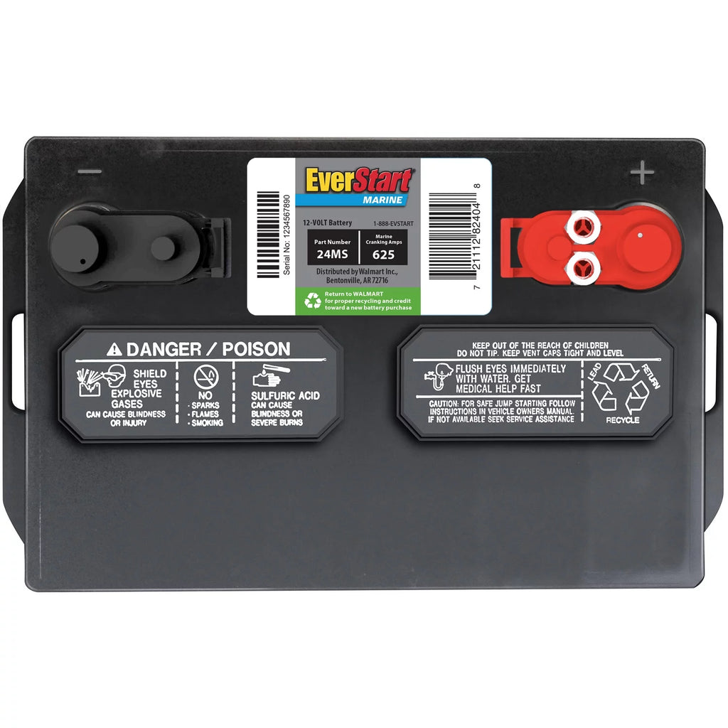 Lead Acid Marine Starting Battery Group Size 24MS 12 Volt 1000 MCA C623288