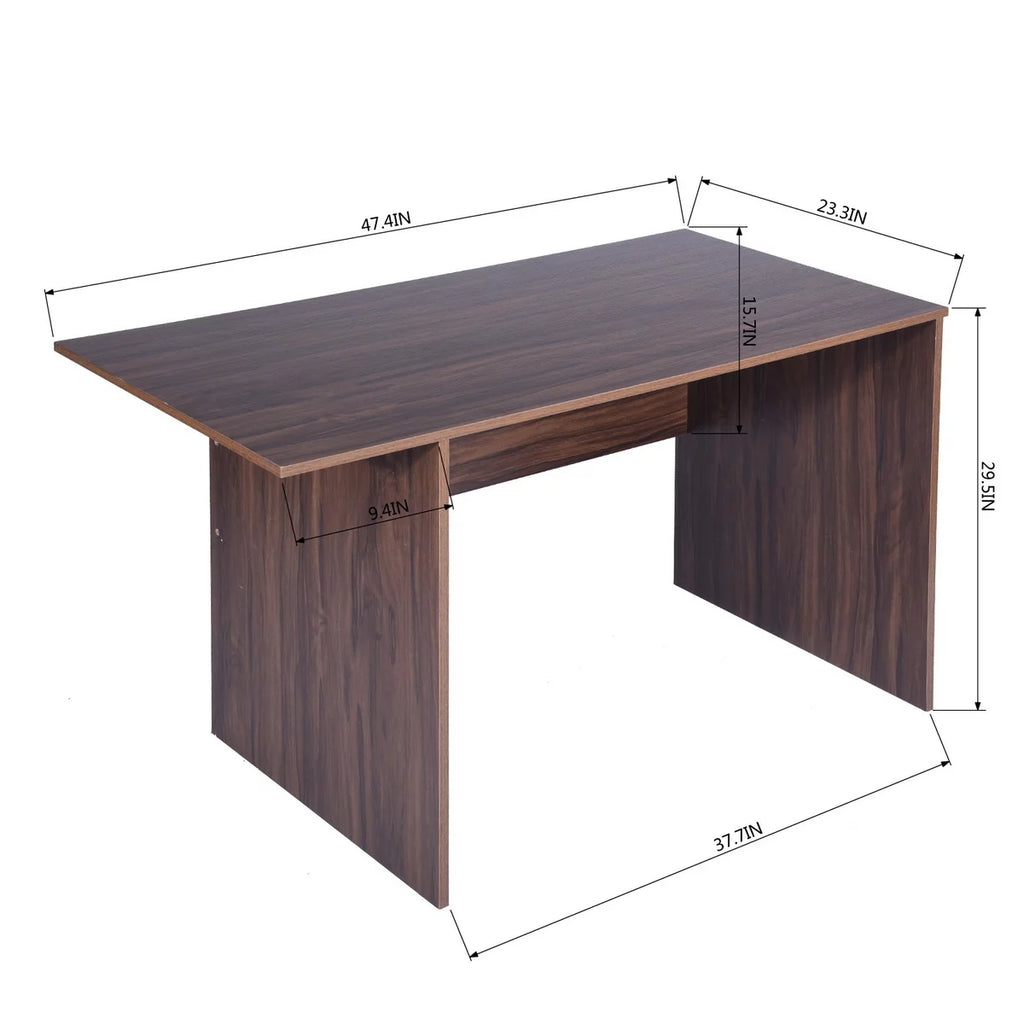 47.4" L Computer Desk with Movable Bookcase E890849