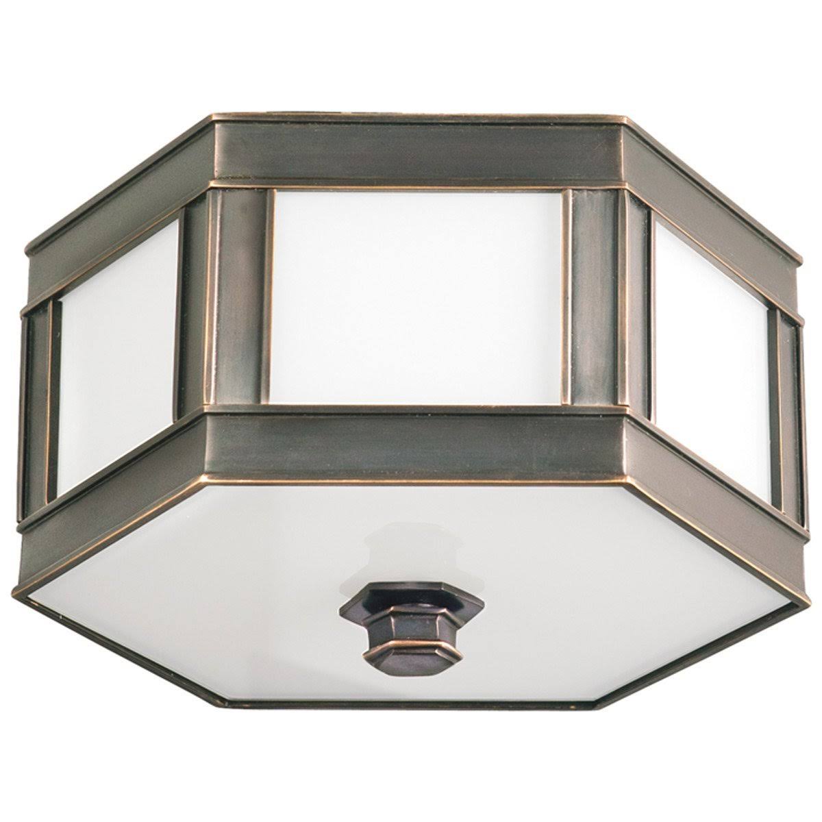 Old Bronze 2 Light Flush Mount F590