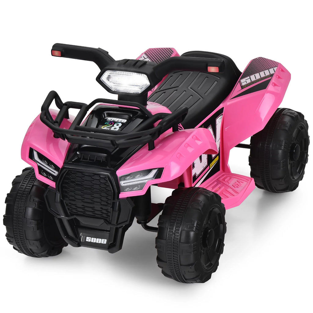 6V Kids ATV Quad Electric Ride On Car with LED Light Black P52999