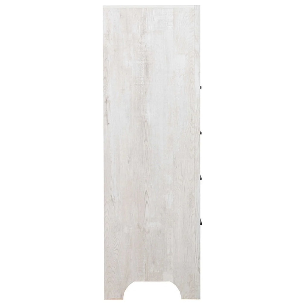 Gray 5-Drawer Wood Chest F715876
