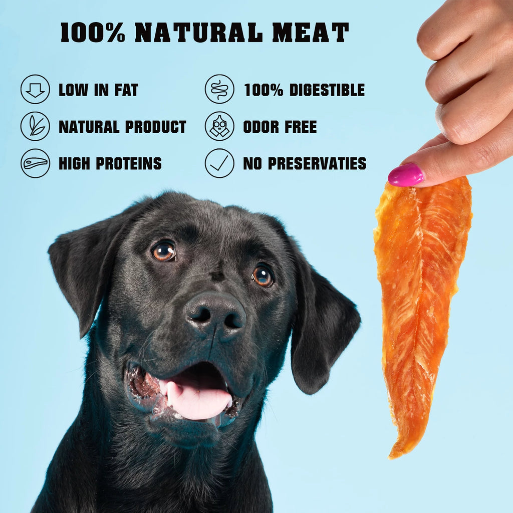 Chicken Jerky Dog Treats 1.5 Lb Grain Free High Protein Q438