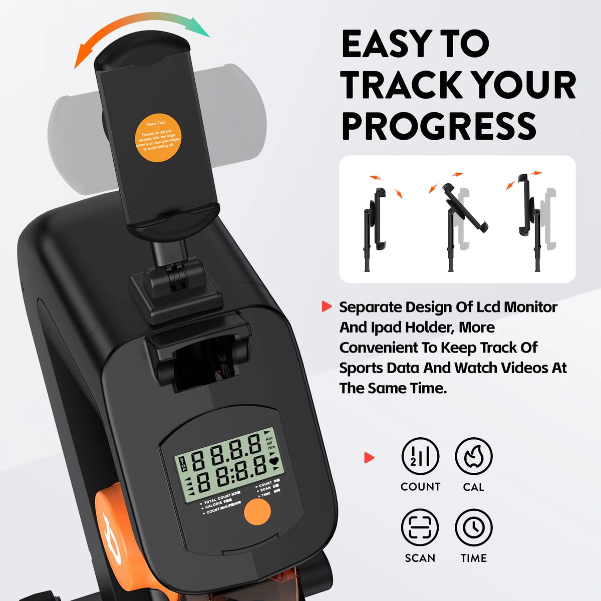 Foldable Magnetic Rowing Machine 8 Level Resistance Q1473