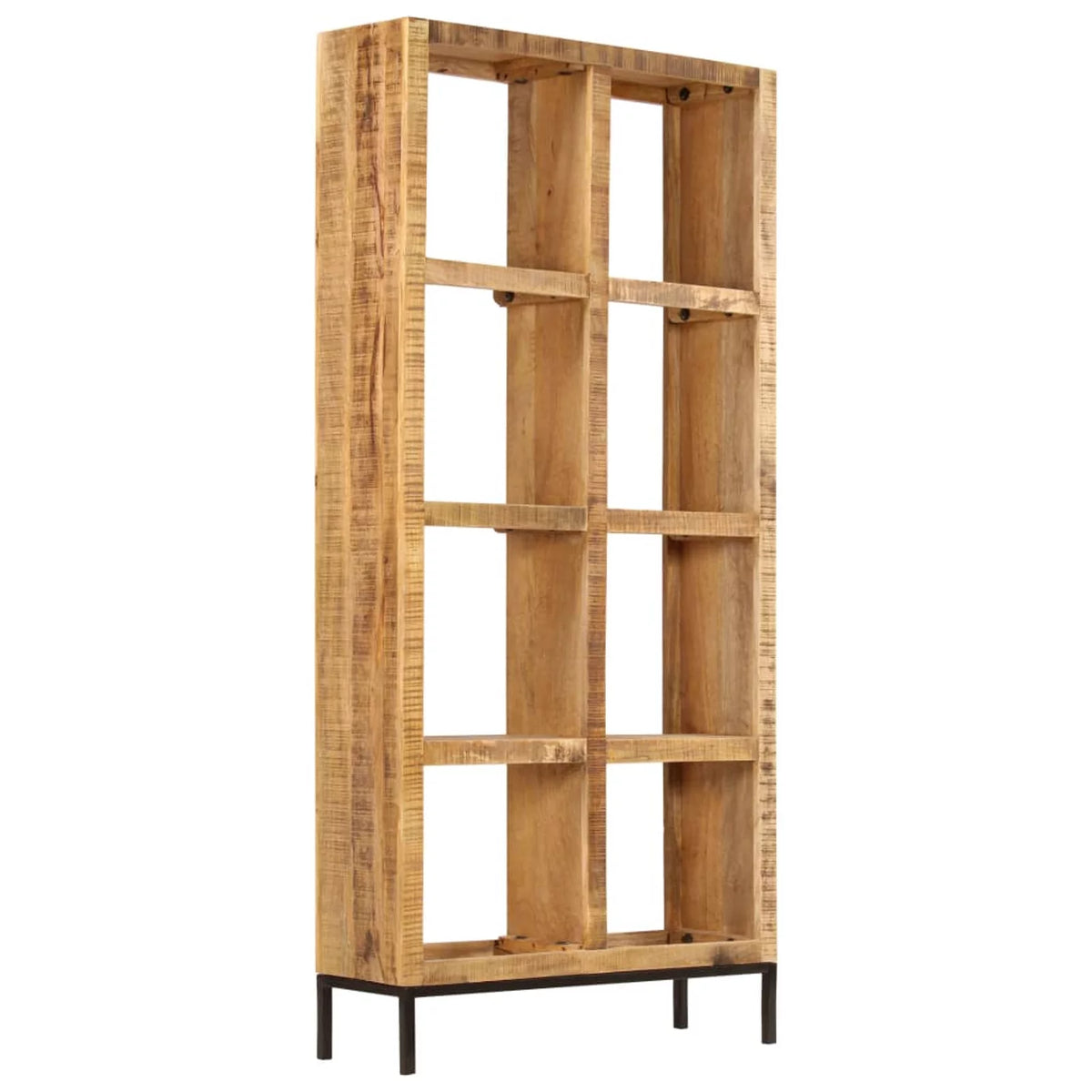 4 Open Compartment Mango Wood Bookcase Z86929