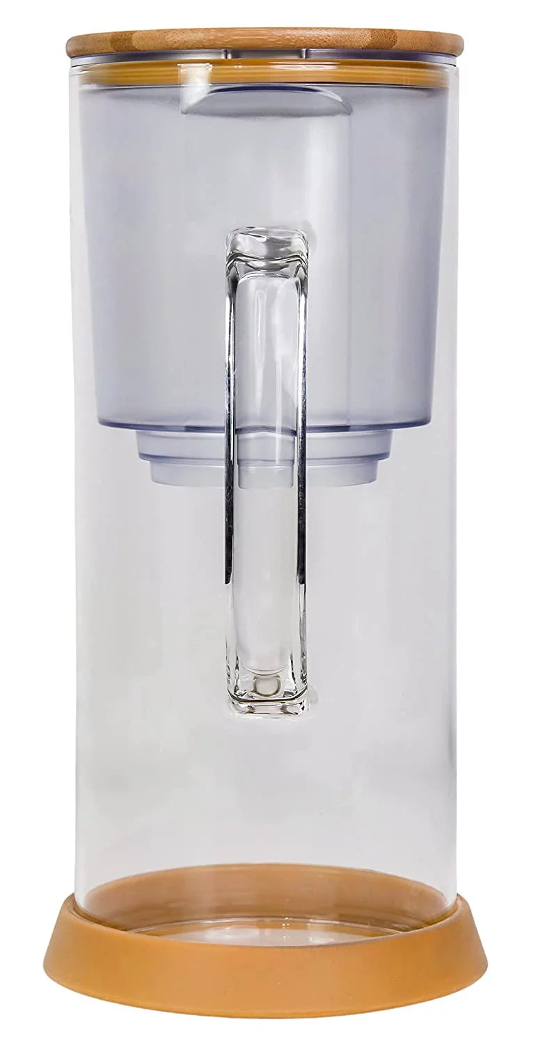 Alkaline Water Filter Pitcher with Bamboo Lid H8215