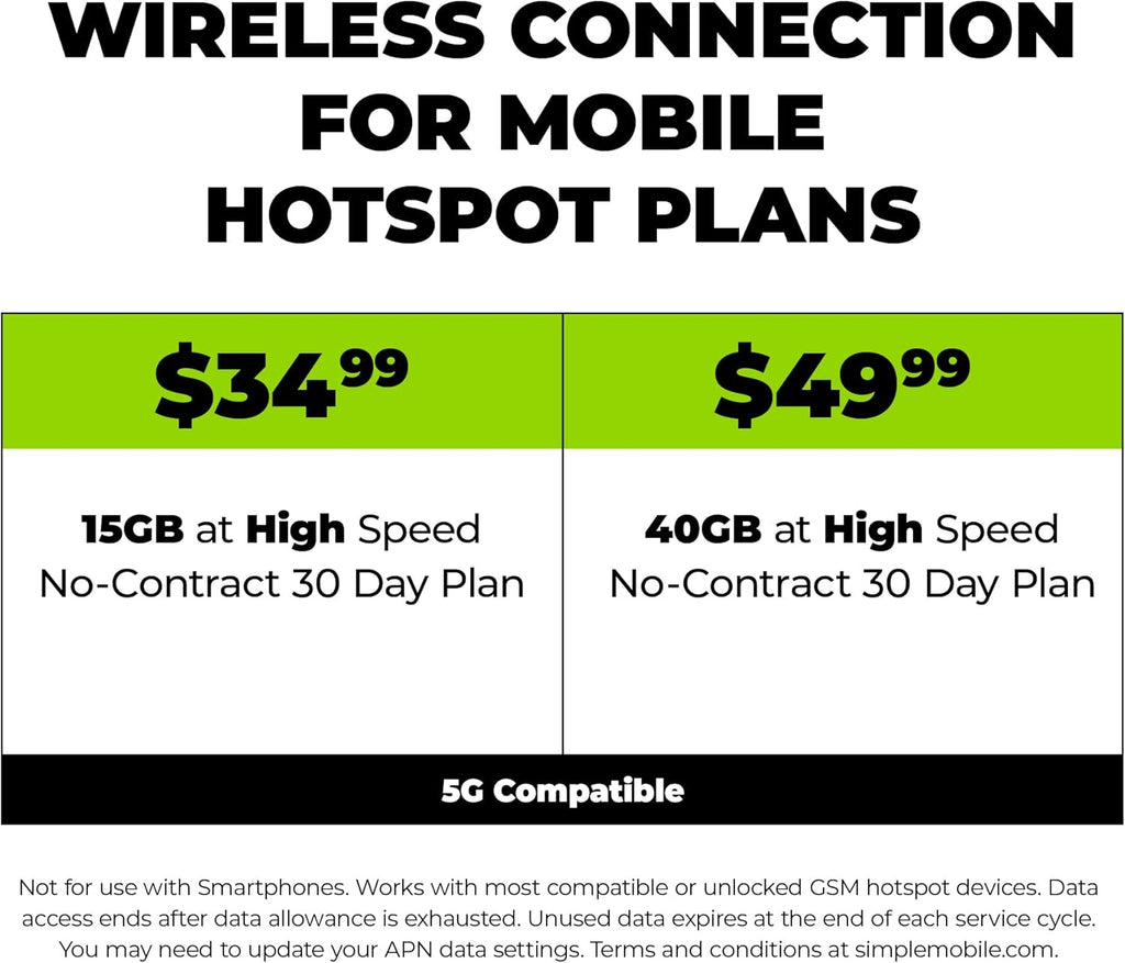 Black 4G LTE Prepaid Mobile Hotspot F7651